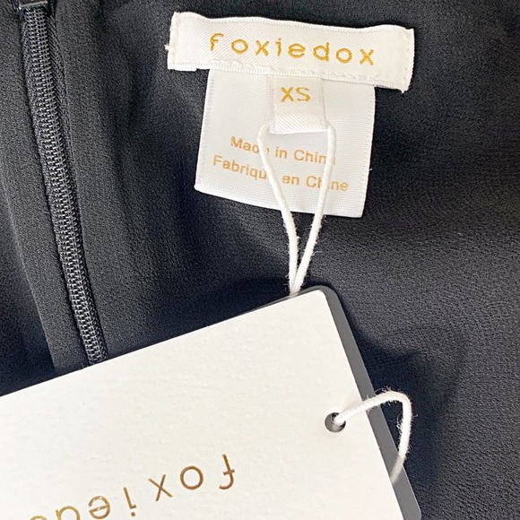 Foxiedox Thea Gathered Off-The-Shoulder Jumpsuit in Black - Picture 6 of 7